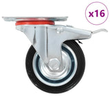 Vidaxl 8 st zwenkwielen 75 mm - afbeelding 1