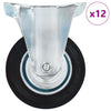 Vidaxl 12 st wielen vast 100 mm