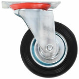 Vidaxl 8 st zwenkwielen 100 mm - afbeelding 2