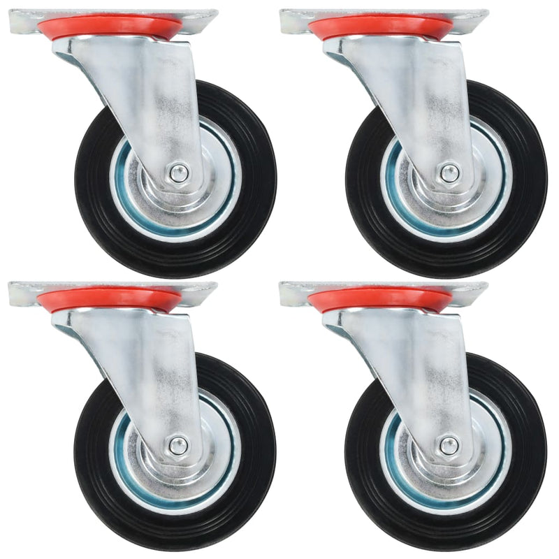 Vidaxl 32 st zwenkwielen 100 mm