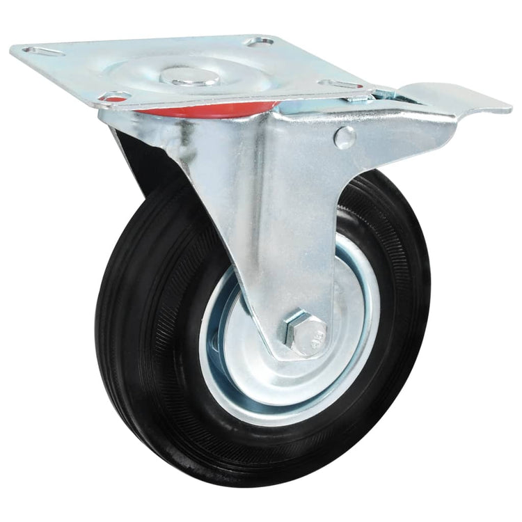 Vidaxl 8 st zwenkwielen 125 mm