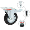 Vidaxl 8 st zwenkwielen 160 mm