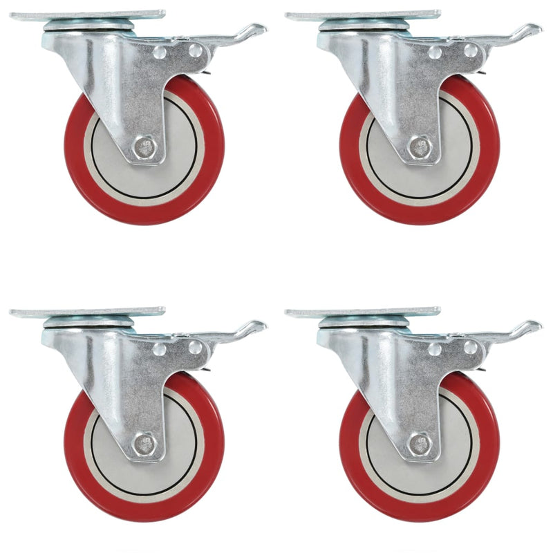 VidaXL Zwenkwielen 8 st 100 mm