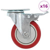 Vidaxl zwenkwielen 16 st 100 mm