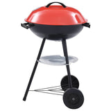 Vidaxl kogelbarbecue houtskool met wieltjes xxl 44 cm - afbeelding 3
