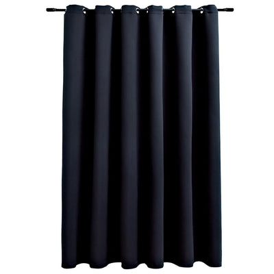 Vidaxl gordijn verduisterend met metalen ringen 290x245 cm zwart