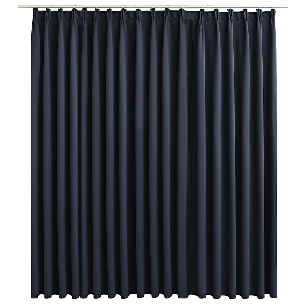 Vidaxl gordijn verduisterend met haken 290x245 cm antraciet