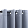 Vidaxl gordijn verduisterend met metalen ringen 2 st 140x175 cm grijs