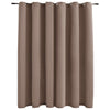 Vidaxl gordijn verduisterend met metalen ringen 290x245 cm taupe