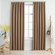 Vidaxl gordijnen verduisterend met haken 2 st 140x225 cm taupe