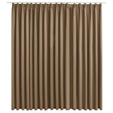 Vidaxl gordijn verduisterend met haken 290x245 cm taupe - afbeelding 2
