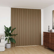 Vidaxl gordijn verduisterend met haken 290x245 cm taupe - afbeelding 1