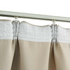 Vidaxl gordijnen verduisterend met haken 2 st 140x245 cm beige