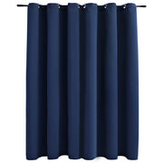 Vidaxl gordijn verduisterend met metalen ringen 290x245 cm blauw - afbeelding 2