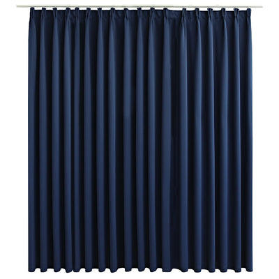 Vidaxl gordijn verduisterend met haken 290x245 cm blauw