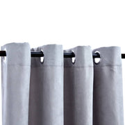 Vidaxl gordijn verduisterend met metalen ringen 2 st 140x225 cm grijs - afbeelding 3