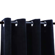 Vidaxl gordijn verduisterend met ringen 2 st 140x225 cm fluweel zwart - afbeelding 3