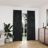 Vidaxl gordijnen verduisterend 2 st met haken 140x225 cm fluweel antraciet - afbeelding 1