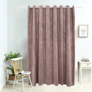 Vidaxl gordijn verduisterend met ringen 290x245 cm fluweel antiekroze - afbeelding 1