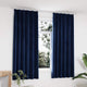 Vidaxl gordijnen verduisterend 2 st met haken 140x175 cm fluweel blauw
