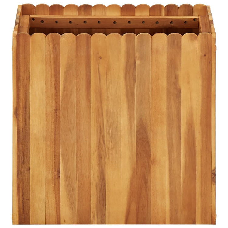 Vidaxl plantenbak verhoogd 50x30x50 cm massief acaciahout