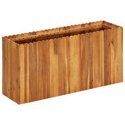 Vidaxl plantenbak verhoogd 100x30x50 cm massief acaciahout - afbeelding 1