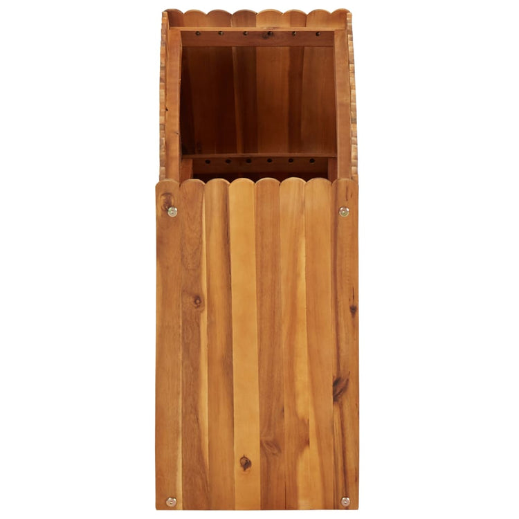 Vidaxl plantenbak verhoogd 100x30x50 cm massief acaciahout