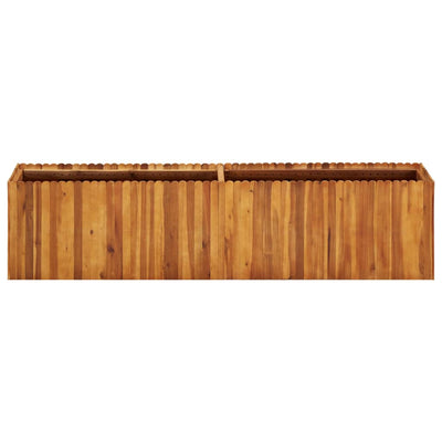 Vidaxl plantenbak verhoogd 200x30x50 cm massief acaciahout