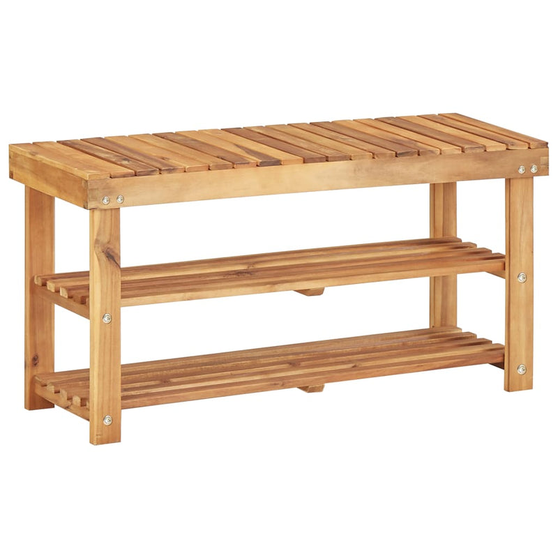 VidaXL Schoenenrek 90x32x46 cm massief acaciahout