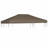 Vidaxl prieeldak 310 g m² 3x4 m taupe - afbeelding 1