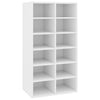 Vidaxl schoenenrek 54x34x100,5 cm bewerkt hout wit