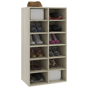 Vidaxl schoenenrek 54x34x100,5 cm bewerkt hout sonoma eikenkleurig - afbeelding 3