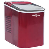 Vidaxl ijsblokjesmachine 1,4 l 15 kg 24 u rood - afbeelding 1