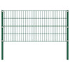 Vidaxl schuttingpaneel met palen ijzer 349x80 cm groen