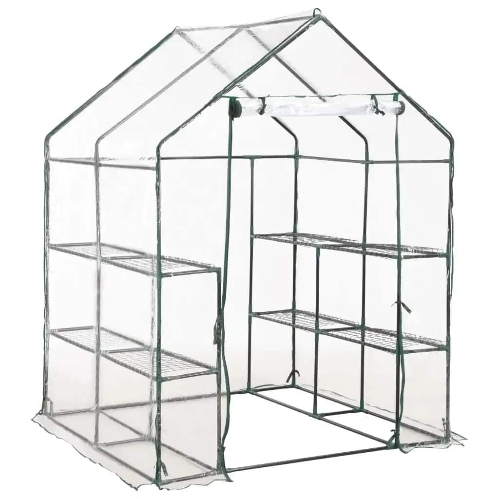 Vidaxl tuinkas met 8 schappen 143x143x195 cm