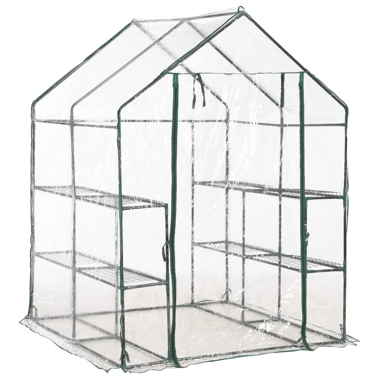 Vidaxl tuinkas met 8 schappen 143x143x195 cm