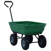 Vidaxl tuinkiepwagen 300 kg 75l groen