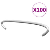 Vidaxl gabionhaken 100 st 10 cm gegalvaniseerd staal - afbeelding 1