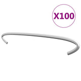 Vidaxl gabionhaken 100 st 20 cm gegalvaniseerd staal - afbeelding 1