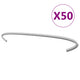 Vidaxl gabionhaken 50 st 30 cm gegalvaniseerd staal