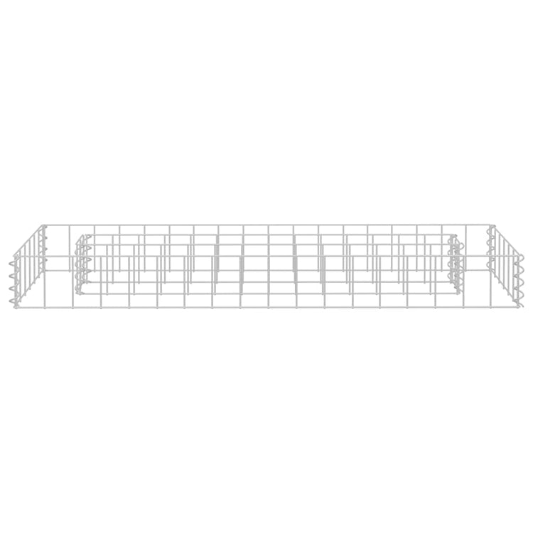 Vidaxl gabion plantenbak verhoogd 90x30x10 cm gegalvaniseerd staal