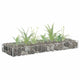 Vidaxl gabion plantenbak verhoogd 90x30x10 cm gegalvaniseerd staal