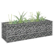 Vidaxl gabion plantenbak verhoogd 90x30x30 cm gegalvaniseerd staal - afbeelding 1