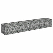 Vidaxl gabion plantenbak verhoogd 180x30x30 cm gegalvaniseerd staal - afbeelding 3