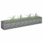 Vidaxl gabion plantenbak verhoogd 180x30x30 cm gegalvaniseerd staal - afbeelding 1