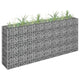 Vidaxl gabion plantenbak verhoogd 180x30x90 cm gegalvaniseerd staal