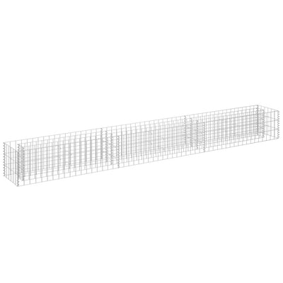 Vidaxl gabion plantenbak verhoogd 270x30x30 cm gegalvaniseerd staal