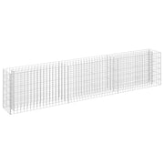Vidaxl gabion plantenbak verhoogd 270x30x60 cm gegalvaniseerd staal - afbeelding 2