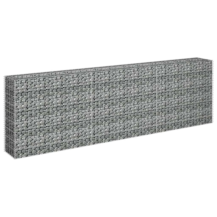 Vidaxl gabion plantenbak verhoogd 270x30x90 cm gegalvaniseerd staal