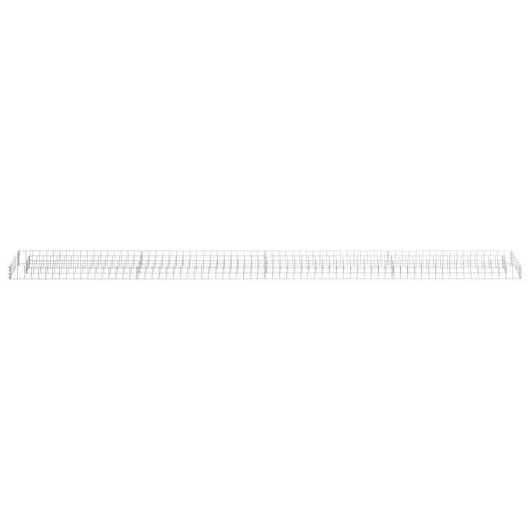 Vidaxl gabion plantenbak verhoogd 360x30x10 cm gegalvaniseerd staal
